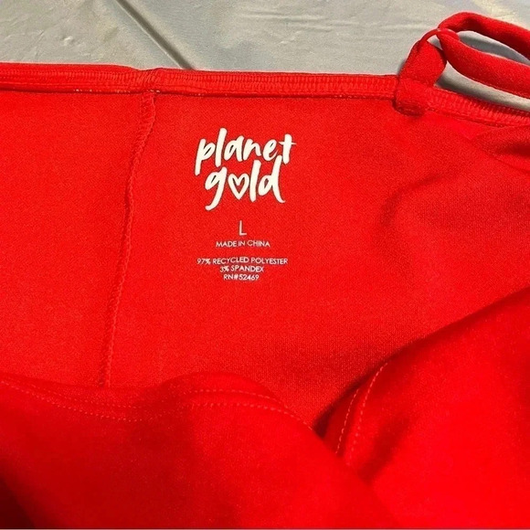 Planet gold women’s red spaghetti strap  v-neckline dresses - Picture 2 of 4